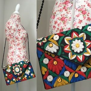 Bohemian Vintage clutch and crossbody